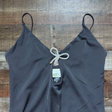 Madison LeCroy x Beach Riot Black with Rhinestone Bow One Piece- Size XL