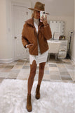 Abercrombie & Fitch Off White Mock Neck Sweater Front Slit Dress- Size S