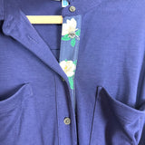 Draper James Navy Button Up Belted Dress- Size XL