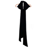 No Brand Black Velvet Clip On Bow