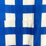 Brooke Wright Blu/White Windowpane Print Linen Dress- Size XL (see notes)