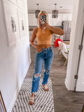 We the Free by Free People Medium Wash Distressed Jeans- Size 26 (Inseam 27”)