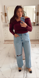 Abercombie & Fitch A&F Modal-Blend Collection Maroon Top NWT - Size L