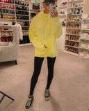 Old Navy Neon with Turtleneck Hooded Sweatshirt- Size L (see notes)