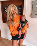 No Brand Orange Ribbed Volunteers Sweatshirt- Size M (Sold Out Online!)