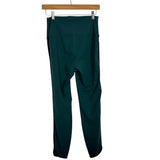Beach Riot Green with Navy White Side Stripe Leggings- Size L