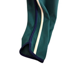 Beach Riot Green with Navy White Side Stripe Leggings- Size L