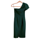 Mossman Evergreen One Shoulder with Pleated Cap Sleeve Dress- Size 2 (Candace wore in her movie A Shoe Addicts Christmas!)