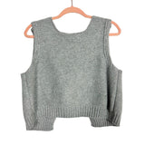 No Brand Grey Knit Ribbon Tie Front Vest- Size ~M (no size tag, fits like M)