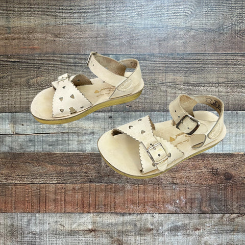 Sun-San White Sweetheart Sandals - Size 8
