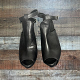 BCBGeneration Black Platform Ankle Strap Heels- Size 7.5 (see notes)