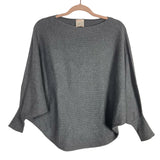 Kerisma Gray Ribbed Boat Neck Dolman Sleeve Ryu Sweater NWOT- Size S/M