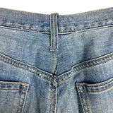 American Eagle Vintage High Rise Distressed Patch Embroidered Jeans- Size 12 (see notes, Inseam 26")