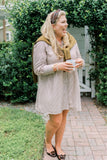 Tuckernuck Brown and Cream Striped Button Up Dress- Size XXXL