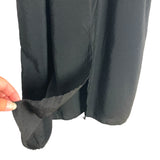 H&M Black Puff Sleeve Back Slit Dress- Size XXL