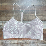 Lululemon Pink Printed Padded Sports Bra- Size 8
