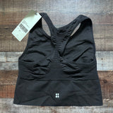 Sweaty Betty Black Stamina Longline Sports Bra NWT- Size L