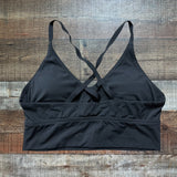 Offline by Aerie Black Padded Sports Bra- Size L