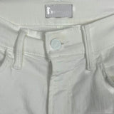 Mother The Hustler Ankle Fray White Jeans - Size 25 (Inseam 26" - See Notes)