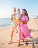 Xirena Pink Button Up Belted Maxi Dress - Size XL (sold out online)