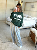 Comfort Wash Forest Green Mid West Crewneck Sweatshirt - Size M