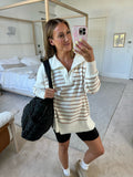 Pink Lily Black Quilted Weekender Bag