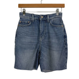 Guess Mid-Length Raw Hem Denim Shorts- Size 24