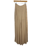 Free People Tan Embroidered Two Piece Pant Set- Size 2