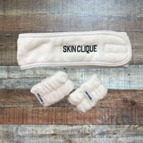 Skinceuticals Akin Clique White Headband and Wristband Set NEW