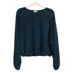 Show Me Your Mumu Emerald Green Shimmer Sweater NWT- Size XL (we have matching skirt, sold out online)