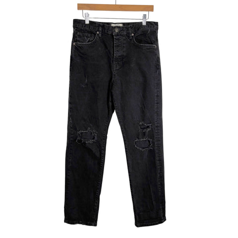 We The Free Black Distressed Jeans - Size 28 (Inseam 27")