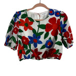 Vestique Printed Cropped Top- Size M (see notes, sold out online, we have matching skirt)