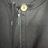 Lou Lou Black Faux Button Zipper Front Maternity/Nursing Dress- Size M