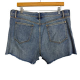 Hatch Maternity Lightly Distressed Denim Shorts- Size 31