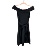 Blue Blush Black Off The Shoulder Dress - Size S