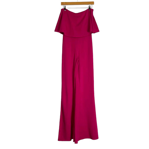 Lovers + Friends Hot Pink Strapless Wide Leg Jumpsuit NWT- Size S (sold out online)