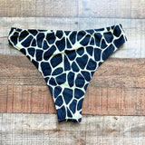 No Brand Black/Neon Yellow Leopard Print Bikini Bottoms- Size S (we have matching top)