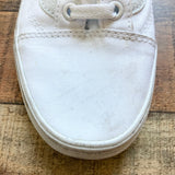 Vans White Old Skool Canvas Sneakers- Size 7.5 (see notes)