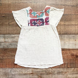 Zara Cream Embroidered Dress- Size 18-24M