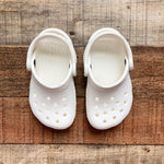 Crocs Toddler White Classic Clog- Size 6 (sold out online)