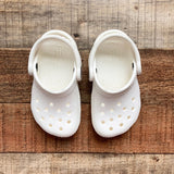 Crocs Toddler White Classic Clog- Size 6 (sold out online)