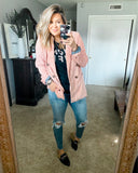 Judith March Pink Ribbed Corduroy Blazer- Size L (sold out online)