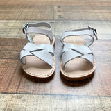 Freshly Picked Toddler White Patent Leather Sandals- Size 4 (sold out online)