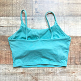 No Brand Sage with Built in Bra Cropped Tank- Size M