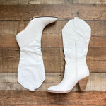 Vici White Faux Leather Western Boots- Size 8.5 (see notes, sold out online)