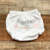 No Brand White Flannel Harper Bloomers- Size ~9-12M (see notes)