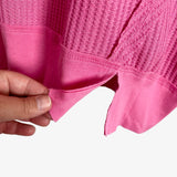 Pink Lily Hot Pink Since You've Been Gone Waffle Knit Top- Size L (sold out online)