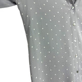 L'Agence Silk Grey Polka Dot Blouse- Size XS (see notes)