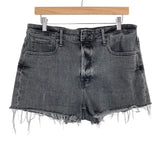 Free Assembly Washed Black 90's Cut Off Jean Shorts- Size 12 (sold out online)