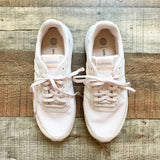 Adidas Light Peach Pink Suede/Mesh Sneakers- Size 7.5 (Brand New Condition)